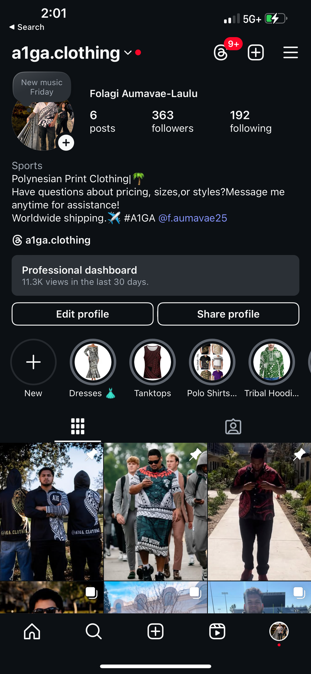 Polynesian Print Clothing